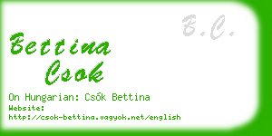 bettina csok business card